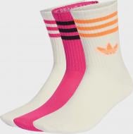 Носки Adidas 3S CREW S 3P OWHITE/SHOPNK/OWHITE KD8254 р.34-38 разноцветный 3 шт.