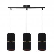Люстра подвесная Candellux Gina 3x60 Вт E27 черный/золото 33-19783