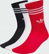 Шкарпетки Adidas CREW SOCK 3P BETSCA/BLACK/WHITE JW0332 р.46-50 різнокольоровий 3 шт.