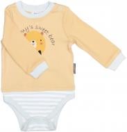 Боди для мальчика Colibrі с длинным рукавом mommy's little bear р.68 соломенный/оливковый CLB005