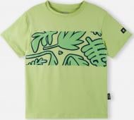 Футболка унисекс Reima Vauhdikas р.128 зеленый 5200189B-81A0