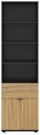Стеллаж BRW LUEN 1д1ш 1960х570х395 мм черный/дуб тегола/дуб маувелла (S634-REG1D1S/57-CA/DTG/DMU)