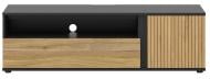 Тумба под ТВ BRW LUEN 1д1ш 1550x470x455 мм черный/дуб маувелла/дуб тегола (S634-RTV1D1S-CA/DTG/DMU)