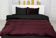 Наволочка велюр Winter Delicate 28-0065 Ipomoea 40x40 см бордовий/чорний MirSon