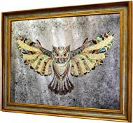 Картина на дзеркалі з камінням і кристалами Crystal Owl 96x76 см СЕАПС 3360803321