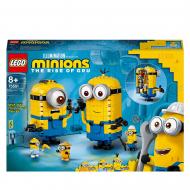 Конструктор LEGO Minions Складені з кубиків міньйони та їхнє лігво 75551