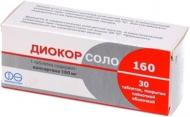 Діокор соло №30 (10х3) таблетки 160 мг