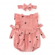 Боді дитяче для дівчинки Dexter`s Berry Love р.68 рожевий 432173