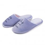 Тапки домашние Twins HS-OZ велюровые с рисунком р.36/37 голубой