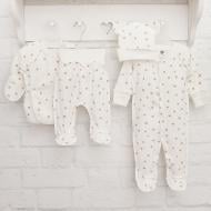 Комплект для новорожденных Blanka Горошек бежевый р.56-62 110815