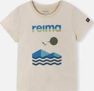 Футболка унисекс Reima Kesatee р.128 бежевый 5200390A-085B