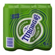 Набор пива Tuborg Green 0.5 л 6 шт. 500 мл