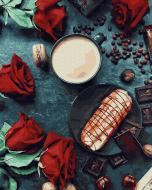 Картина по номерам Эклер со вкусом роз GX30836 40x50 см Brushme