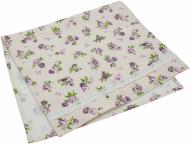 Полотенце кухонное Lilac Rose с кружевом 34x60 см Прованс молочный/фиолетовый