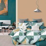 Комплект постельного белья Тоннель времени полуторный евро разноцветный Homeline