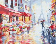Картина по номерам Цветочная улица в Париже BS7959 40x50 см Brushme
