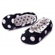 Тапки домашние Черный горох р. 38/39 белый с черным ЧФ-2018Ц4