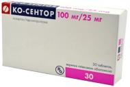 Ко-сентор №30 (10х3) таблетки 100 мг/25 мг