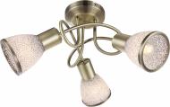 Люстра потолочная Globo Elsa 3x4 Вт E14 античная бронза 56046-3D