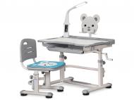 Комплект Evo-kids парта і стілець BD-04 G Teddy (з лампою)