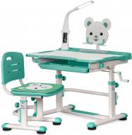 Комплект Evo-kids парта і стілець BD-04 Z (XL) Teddy (з лампою)