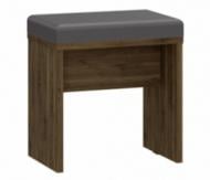 Пуф Forte Meble Кветор 450х300х487 мм серый/бейкерсфилдский орех