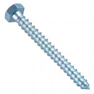 Винт для дерева шестигранная головка snapt ЦБ 12x300 мм 40 шт. белый