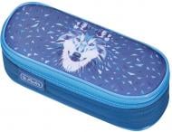 Пенал школьный Case Flap Wild Animals Волк 50026555 Herlitz голубой