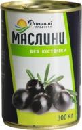 Маслины ТМ Домашні продукти чорні 300 мл б/к (8437006915908)