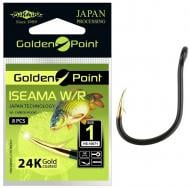 Гачок Mikado Golden Point Iseama (вушко) (gold-black) №4 9 шт.