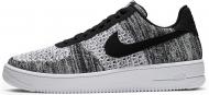 Кроссовки мужские демисезонные Nike AIR FORCE 1 FLYKNIT 2.0 AV3042-001 р.42,5 черно-серые