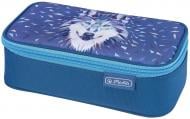 Пенал школьный Beat Box Wild Animals Волк 50026579 Herlitz голубой
