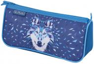 Пенал школьный Sport Wild Animals Волк 50026531 Herlitz голубой