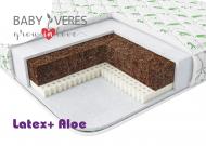 Матрац ортопедичний Latex+ Aloe vera Baby Veres 80x160 см