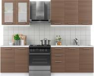 Кухня Грейд Ельва штрокс коричневий МДФ 2 м