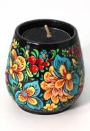 Подсвечник "Капля" с Петриковской росписью