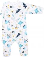 Комбінезон дитячий ТМ Софія Atlantic р.56 білий із блакитним 210156