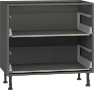 Тумба нижня Грейд з 2-ма ящиками тандембоксами/Оптимум 900x870x525 мм сірий графіт