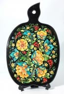 Доска сувенирная "Яблоко" с Петриковской росписью