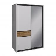 УЦІНКА! Шафа-купе Вісент Вуд 2дв ДСП 1500x600x2400 мм білий аляска/дуб тахо двері ДСП/дзеркало (УЦ №3335)