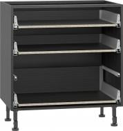 Тумба нижняя Грейд с 2-мя ящиками тандембоксами/Оптимум 800x870x525 мм дуб карбон