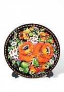 Тарелка сувенирная с Петриковской росписью