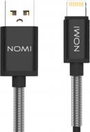 Кабель Nomi Lightning – USB 1 м черный (316213) DCMQ 10i