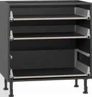 Тумба нижня Грейд з 3-ма ящиками тандембоксами/Оптимум 800x870x525 мм дуб карбон