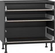 Тумба нижняя Грейд с 3-мя ящиками тандембоксами/Оптимум 900x870x525 мм дуб карбон