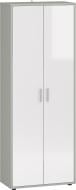 УЦЕНКА! Шкаф для одежды Грейд Верона 791х2100х401 МДФ белый снег глянец/серая шиншилла (УЦ №3336) УЦЕНКА! Шкаф для одежды Грейд Верона 791х2100х401 МДФ белый снег глянец/серая шиншилла (УЦ №3336)