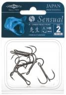 Крючок тройной Mikado Sensual Treble Hook (black nickel) (pack 100) №1 1 шт.