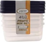 Контейнер харчовий Violet House 0506 pratic набір 4 шт. Контейнер харчовий Violet House 0506 pratic набір 4 шт.