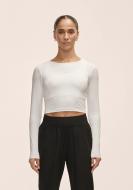 Лонгслив Casall GRAPHIC CROP LONG SLEEVE 24231-001 р.XS белый