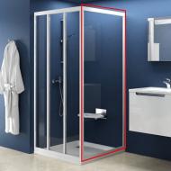 Душевая стенка Ravak Supernova APSS-90 сатин TRANSPARENT 94070U02Z1